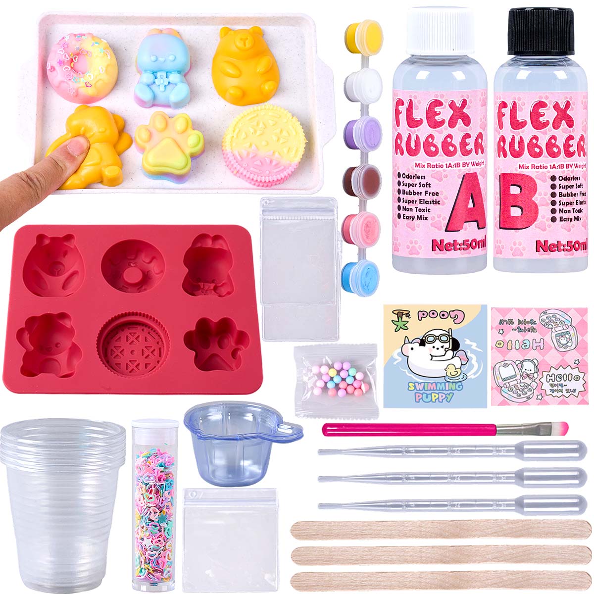 Taba Squishy Maker Kit Flex Ru - Donut Mold Silicone ulasan dan harga