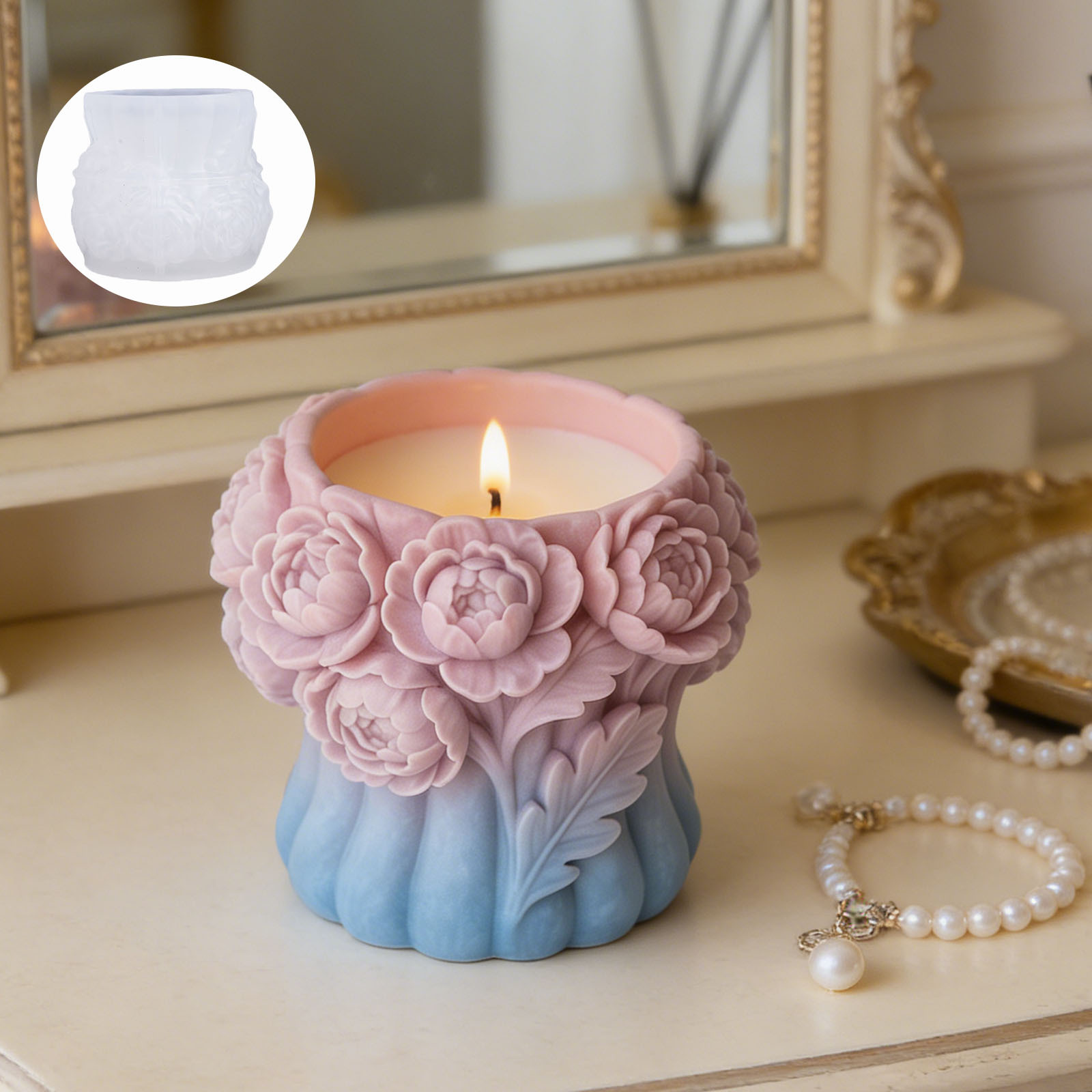 3D Flower Vase Silicone Mold L - Potsticker Mold ulasan dan harga