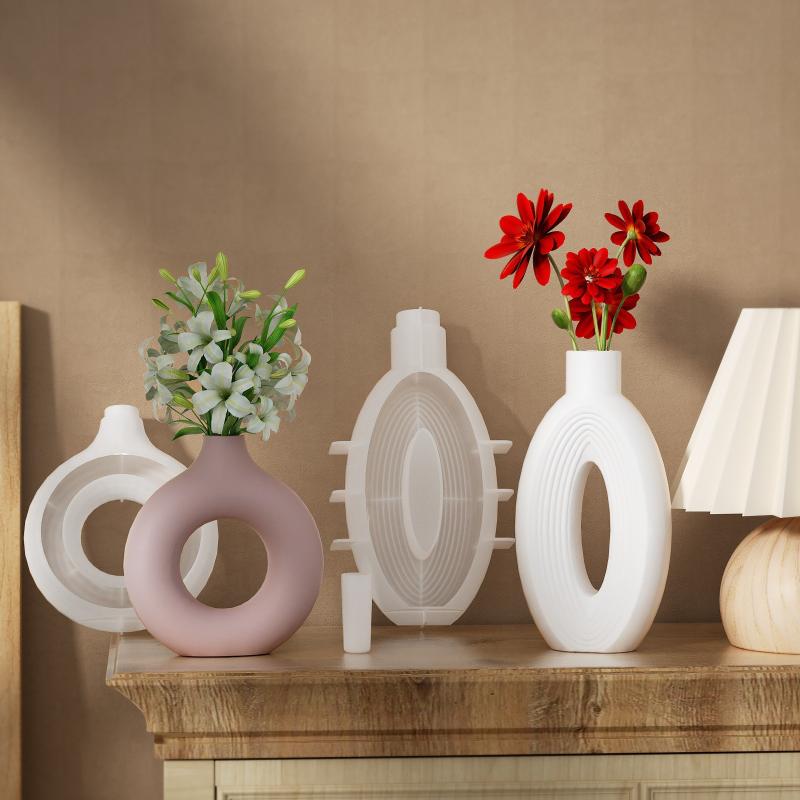 Nordic Donut Shape Vase Silico - Donut Mold Silicone ulasan dan harga