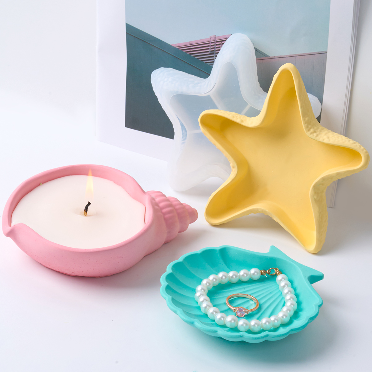 DIY Concrete Starfish Starage  - Potsticker Mold ulasan dan harga