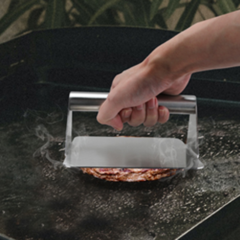 A04G-Square Meat Press Hamburg - Hot Dog Press ulasan dan harga
