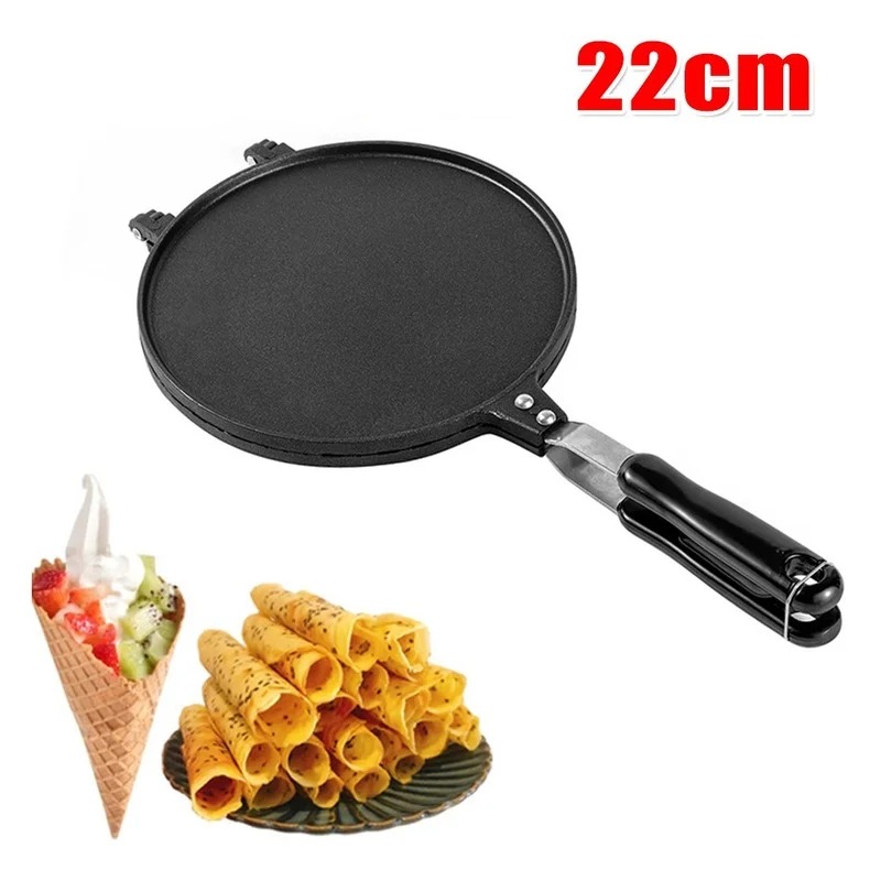 22cm Non-Stick Egg Roll Waffle - Egg Waffle Pan ulasan dan harga