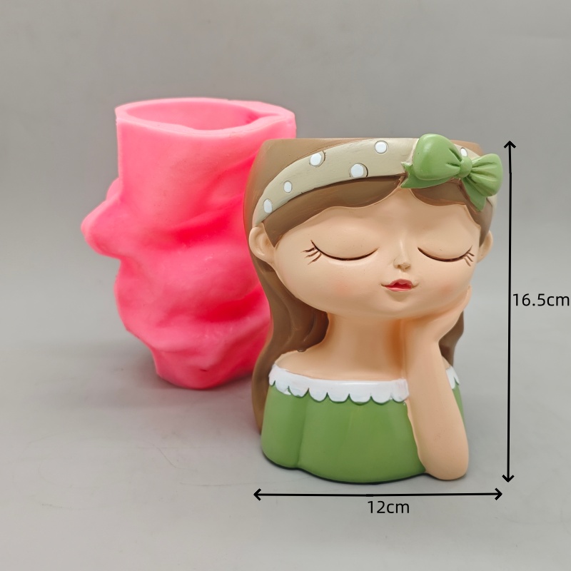 Silicone mold cute bow girl fl - Potsticker Mold ulasan dan harga