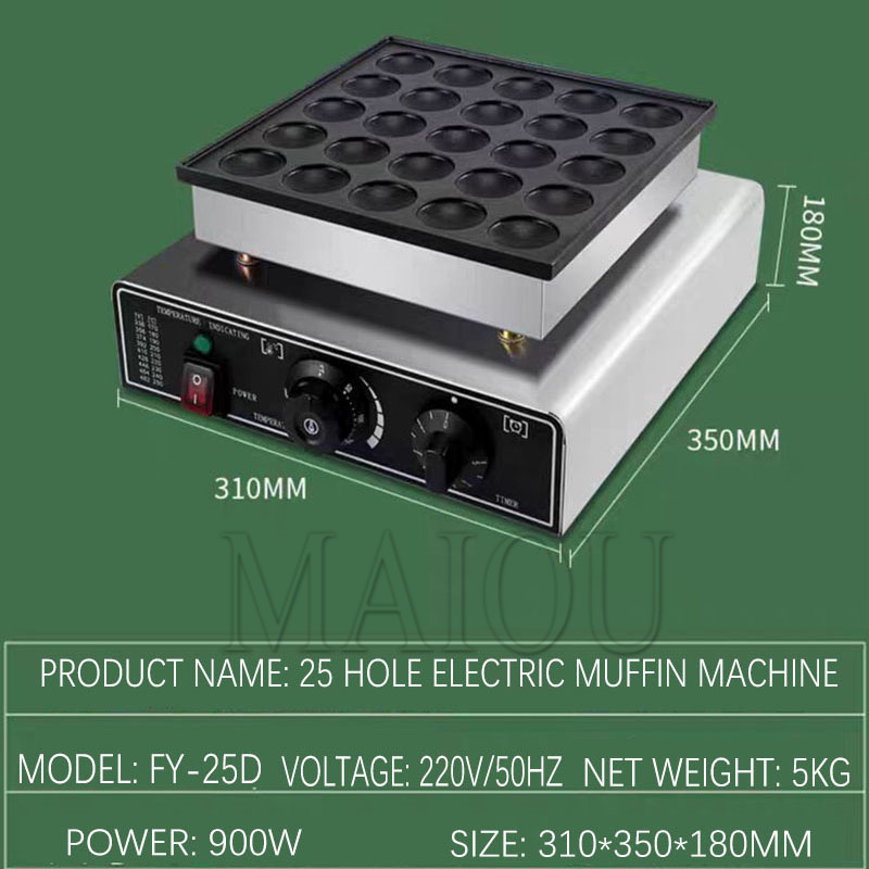 25 Holes Pancake Waffle Makers - Mini Pancake Griddle ulasan dan harga