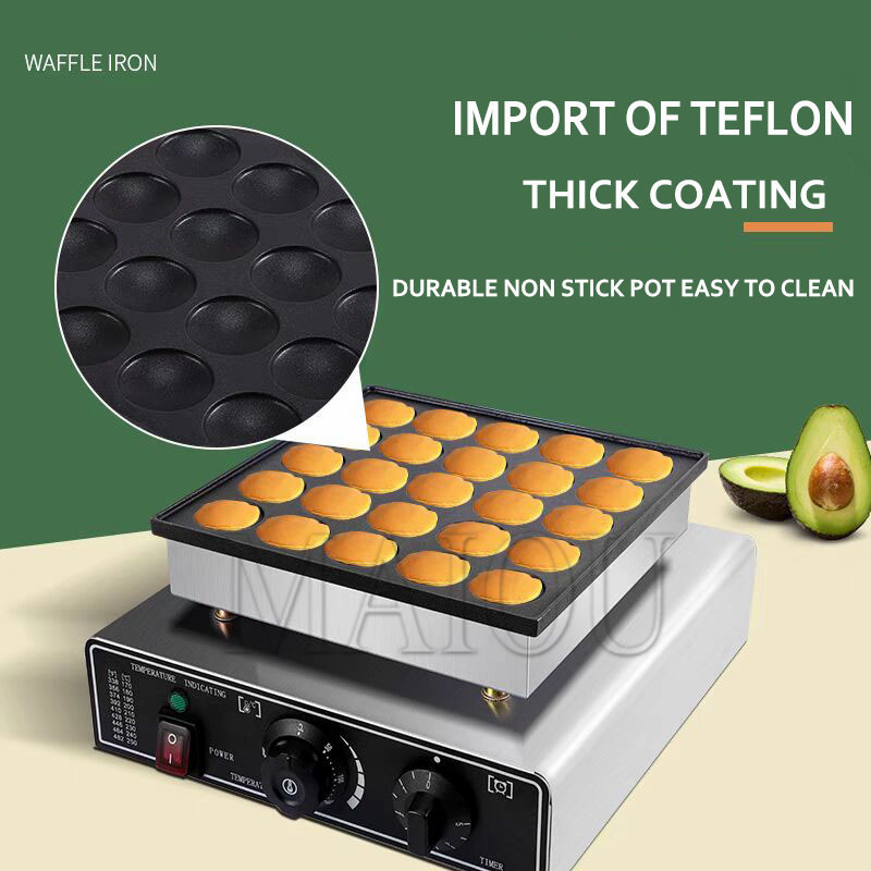 25 Holes Pancake Waffle Makers - Mini Pancake Griddle ulasan dan harga