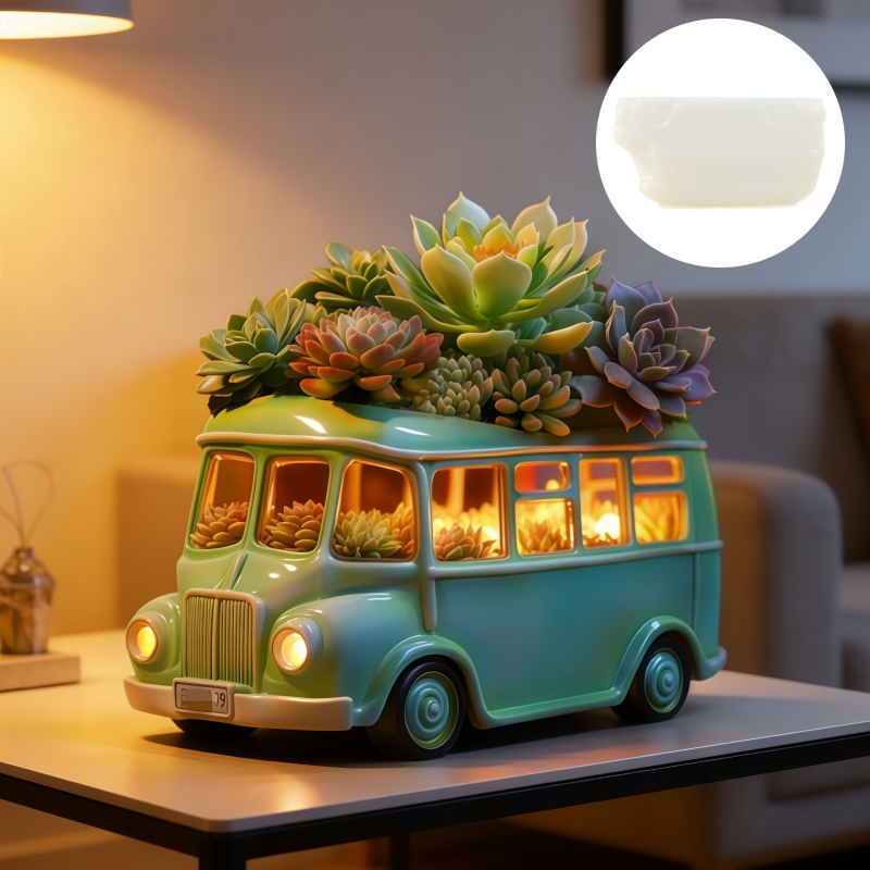 Bus succulent plant flowerpot  - Potsticker Mold ulasan dan harga