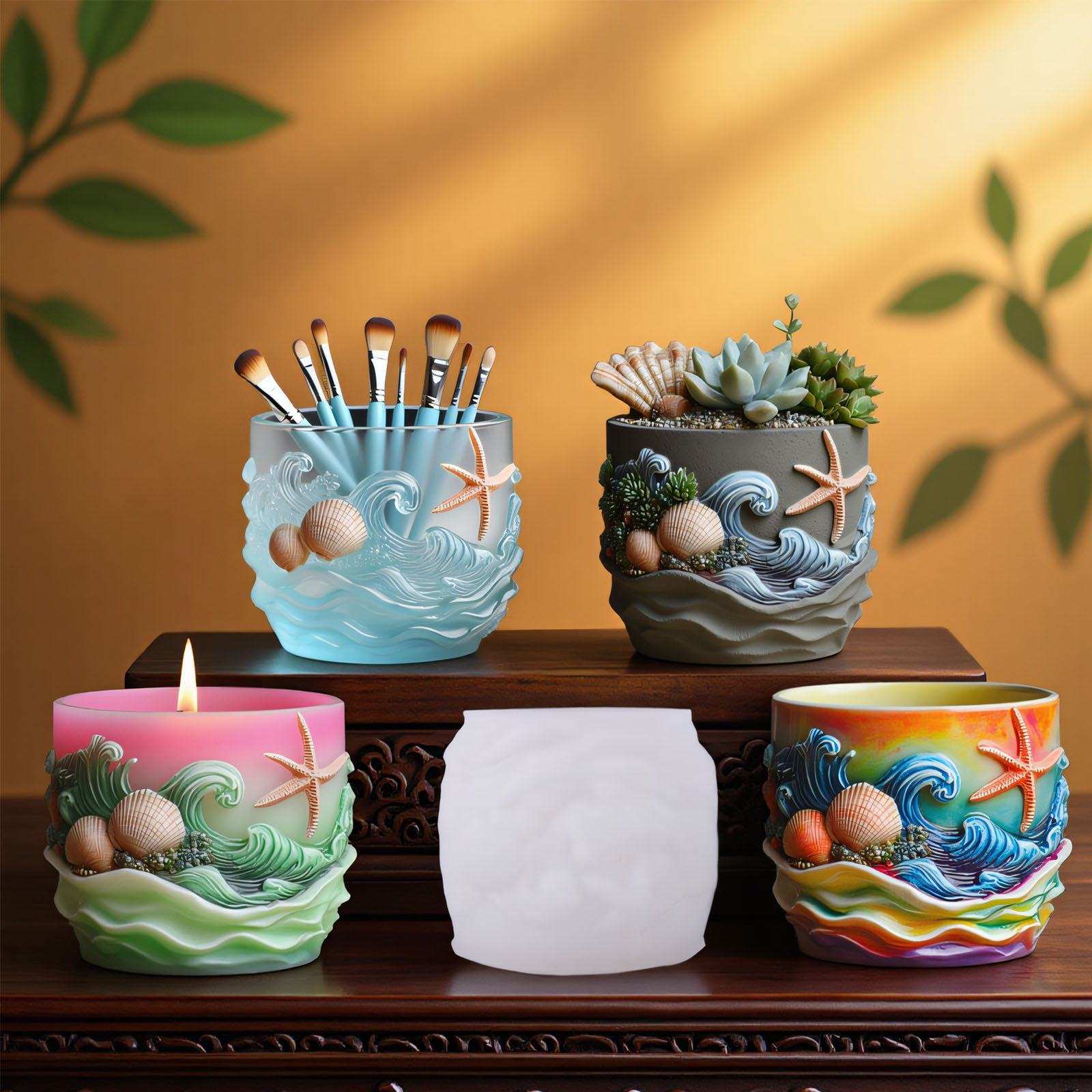Marine Life Relief Succulent P - Potsticker Mold ulasan dan harga